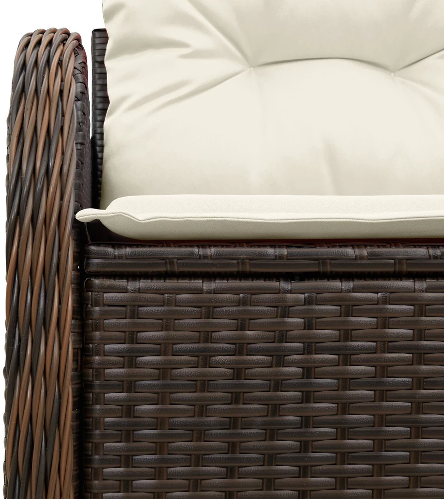 Sodo sofa su pagalve Ruda 121 x 62 x 69cm poliratanas