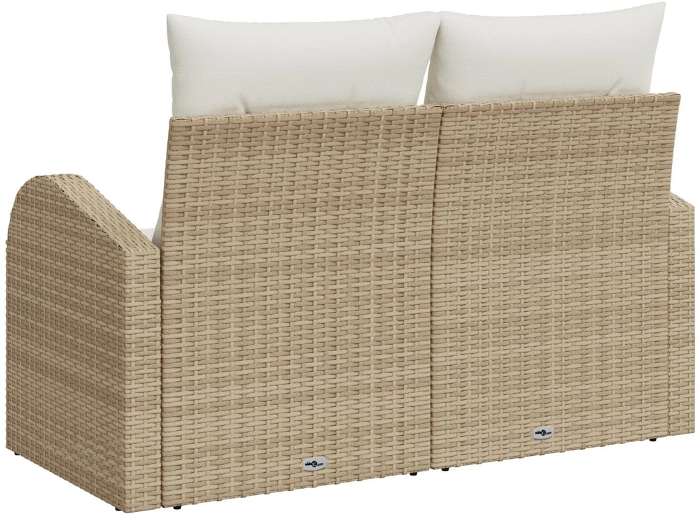 Sodo sofa su pagalve Smėlio 124 x 62 x 69cm poliratanas
