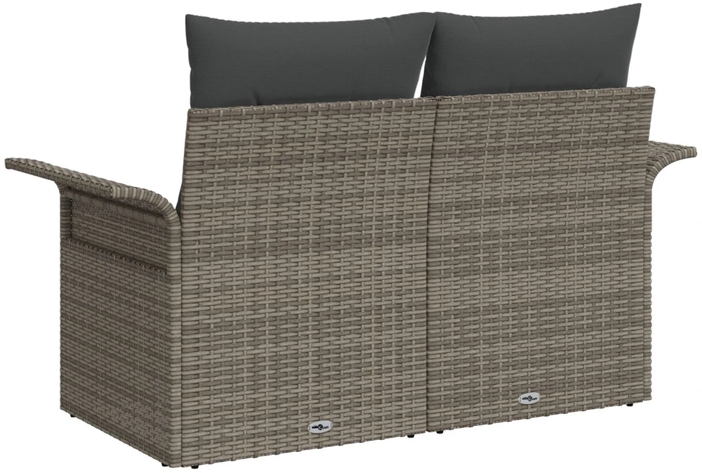 Sodo sofa su pagalve Pilka 141 x 62 x 69cm poliratanas