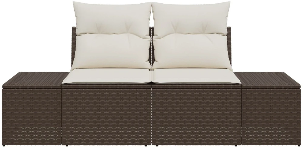 Sodo sofa su pagalve Ruda 184 x 62 x 69 cm poliratanas