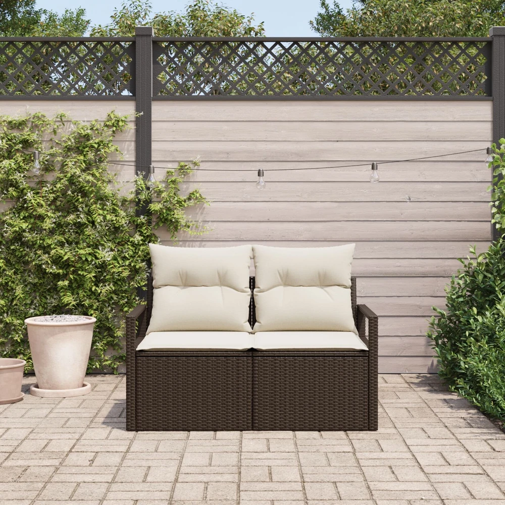 Sodo sofa su pagalve 120 x 62 x 69 cm poliratanas
