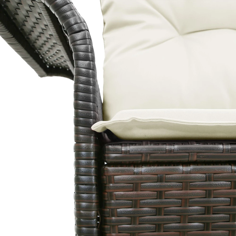 Sodo sofa su pagalve Ruda 141 x 62 x 69cm poliratanas