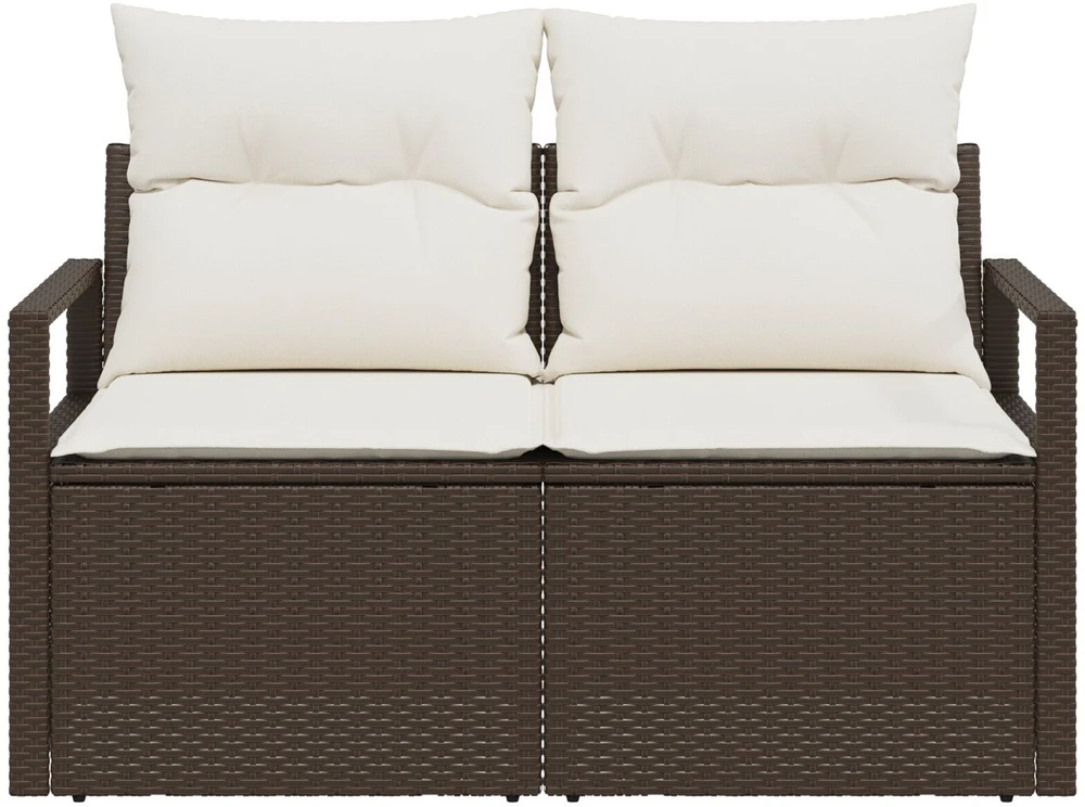 Sodo sofa su pagalve 120 x 62 x 69 cm poliratanas