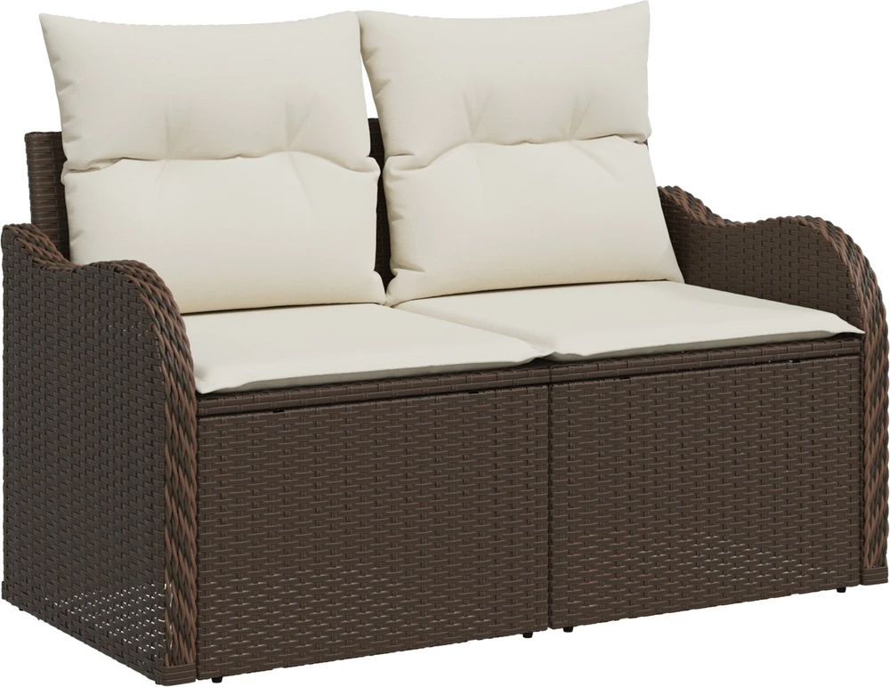 Sodo sofa su pagalve Ruda 121 x 62 x 69cm poliratanas