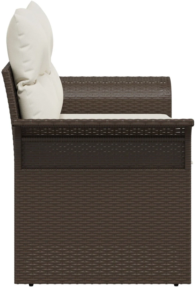 Sodo sofa su pagalve Ruda 141 x 62 x 69cm poliratanas