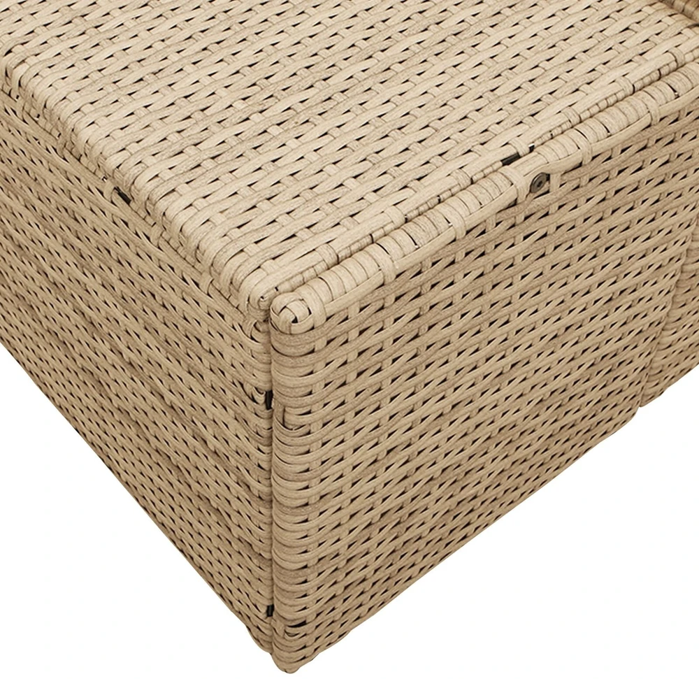 Sodo sofa su pagalve Smėlio 184 x 62 x 69 cm poliratanas