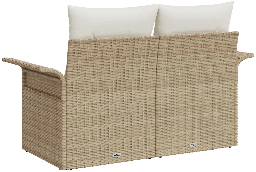 Sodo sofa su pagalve Smėlio 141 x 62 x 69cm poliratanas