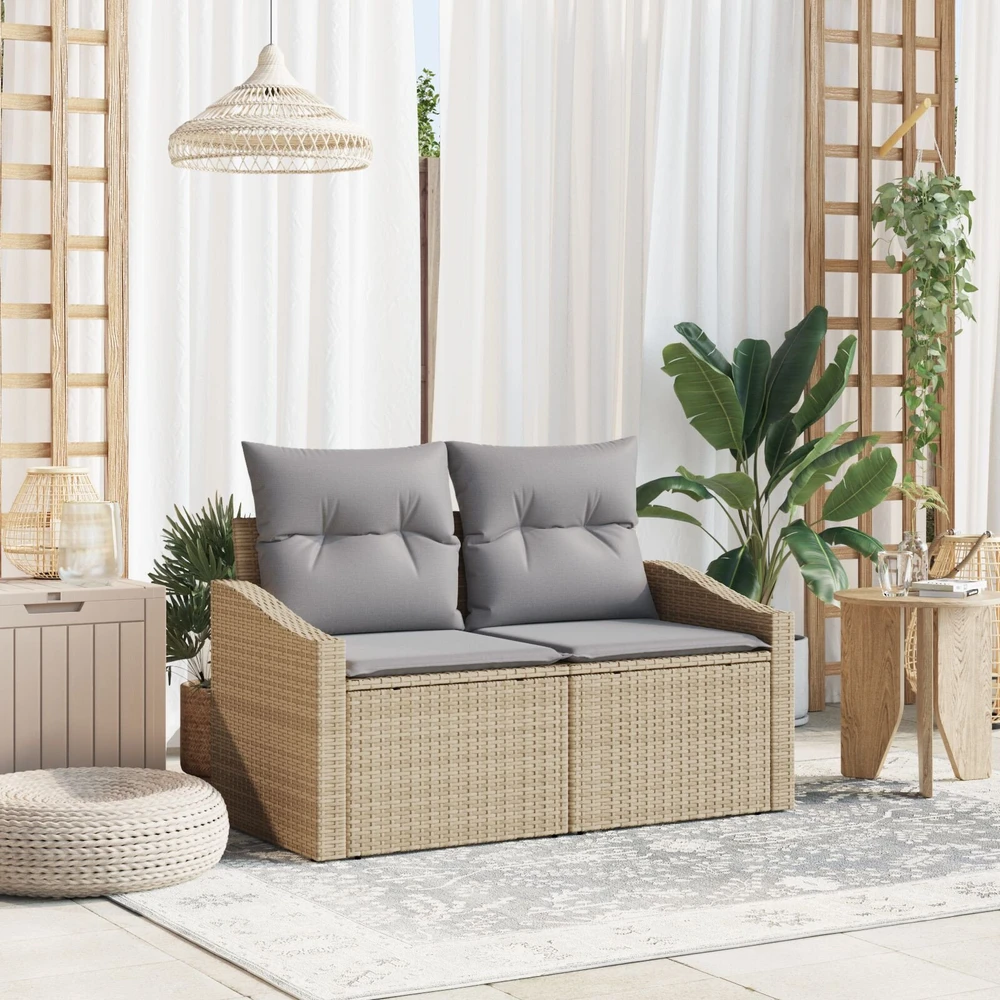 Sodo sofa su pagalve 123 x 62 x 69 cm poliratanas
