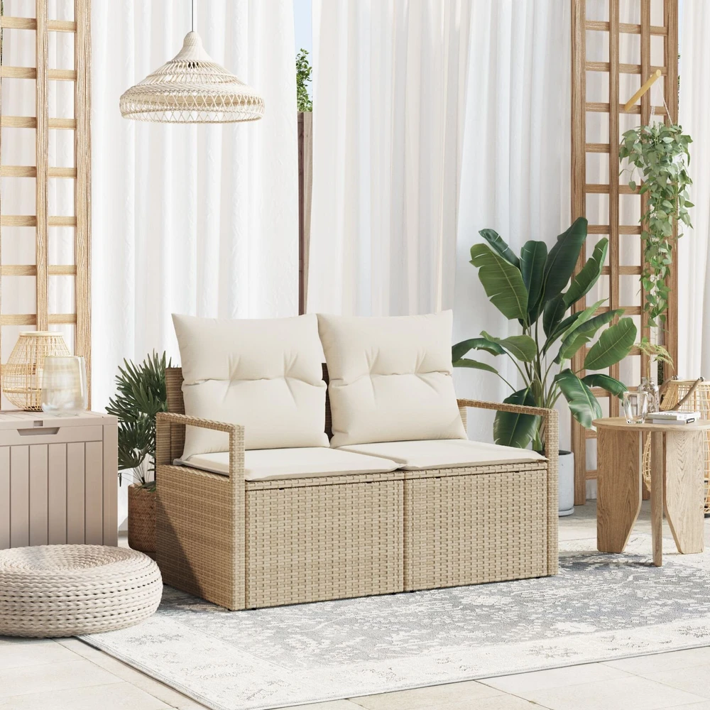 Sodo sofa su pagalve 120 x 62 x 69 cm poliratanas