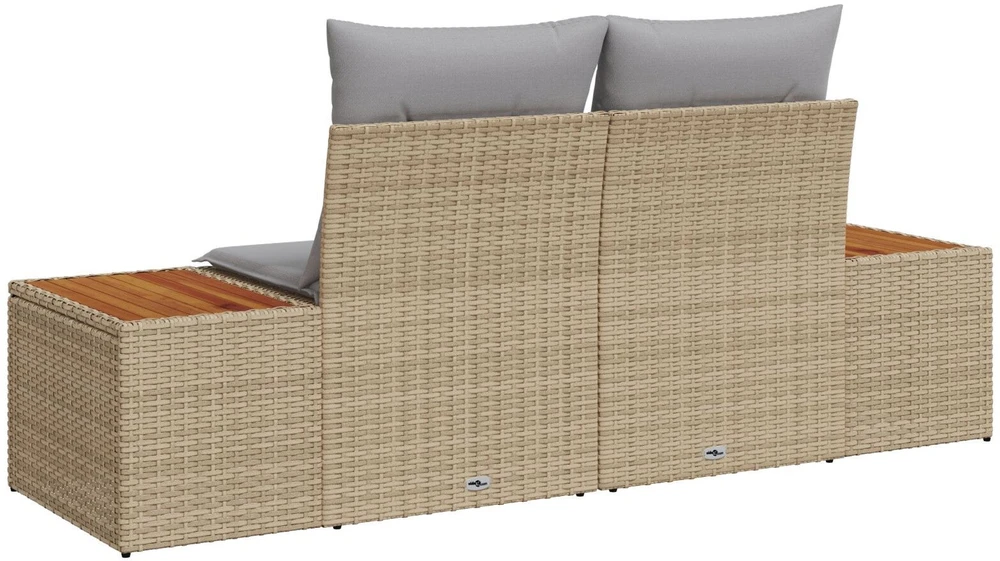 Sodo sofa Smėlio 184 x 62 x 85cm poliratanas
