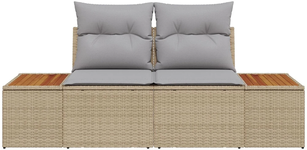 Sodo sofa Smėlio 184 x 62 x 85cm poliratanas