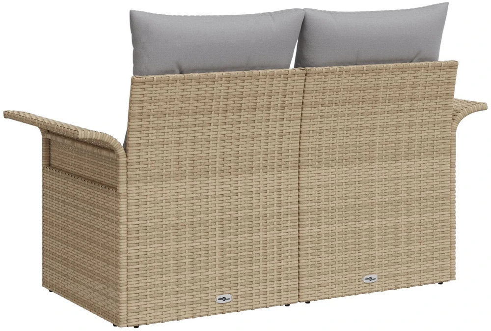 Sodo sofa su pagalve Smėlio 141 x 62 x 69cm poliratanas