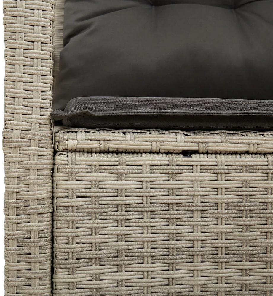 Sodo sofa su pagalve 120 x 62 x 69 cm poliratanas