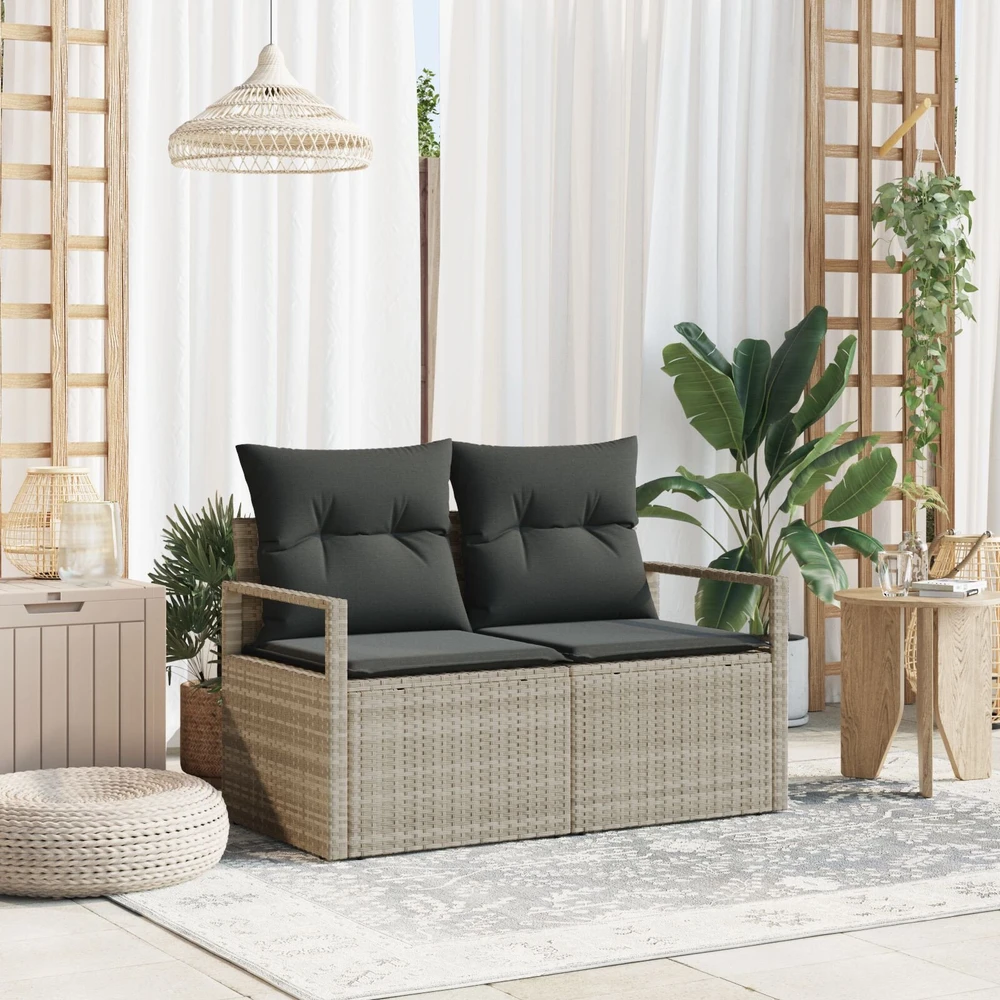 Sodo sofa su pagalve 120 x 62 x 69 cm poliratanas