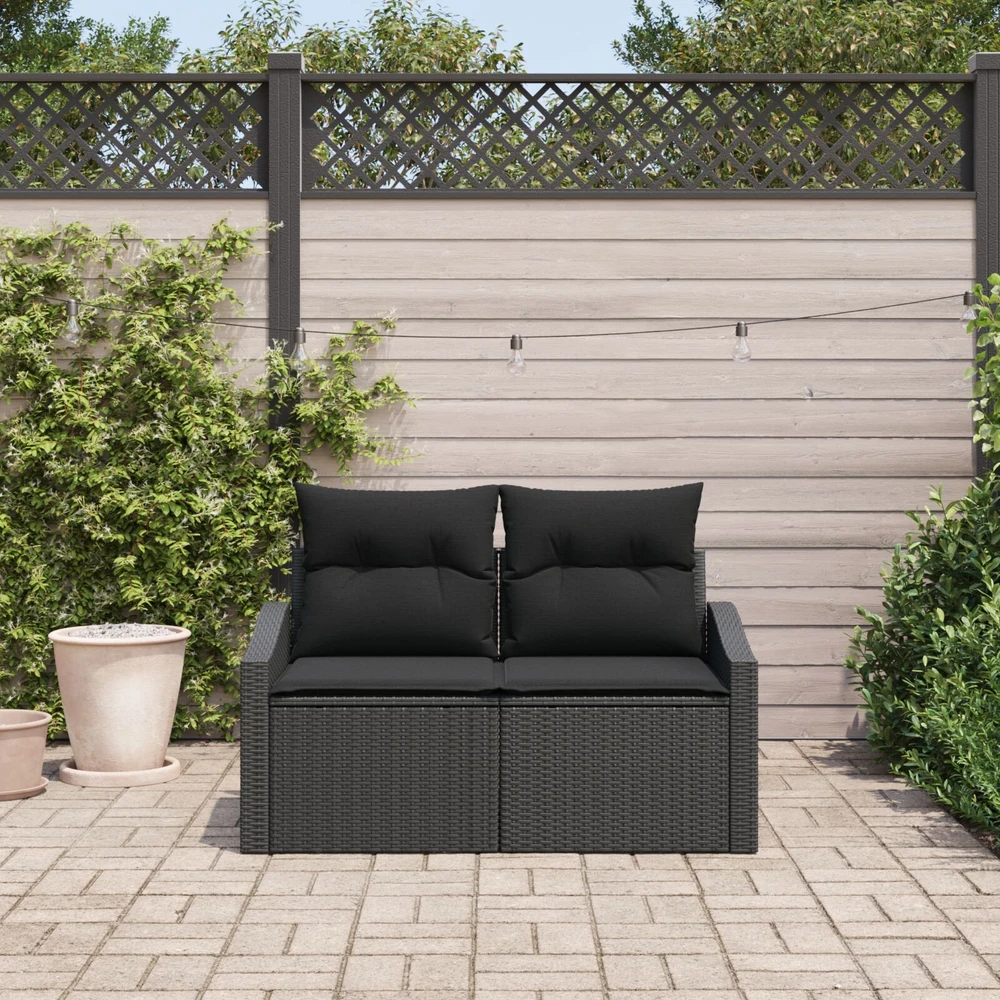 Sodo sofa su pagalve su saugykla 123 x 62 x 69 cm poliratanas