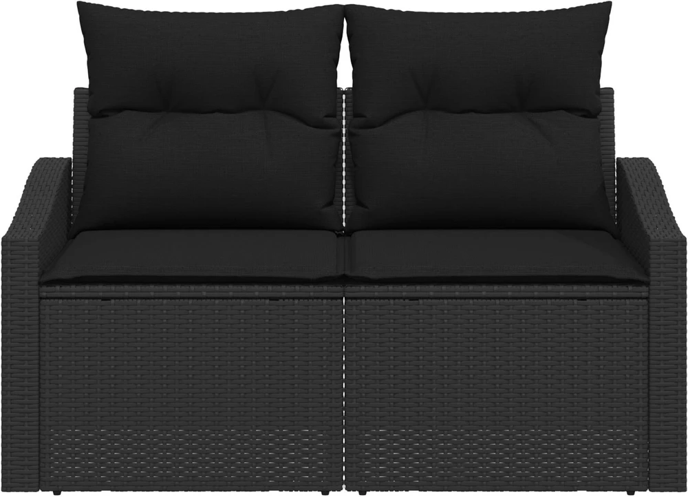 Sodo sofa su pagalve su saugykla 123 x 62 x 69 cm poliratanas