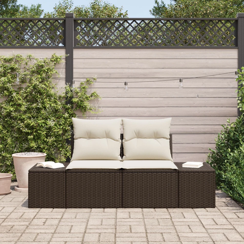 Sodo sofa su pagalve Ruda 184 x 62 x 69 cm poliratanas