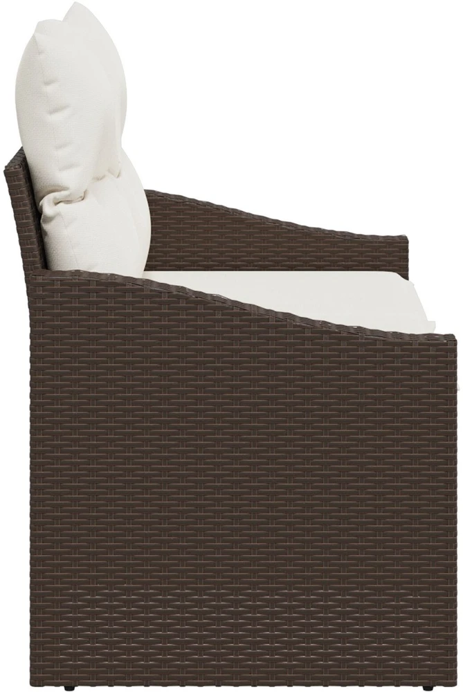 Sodo sofa su pagalve su saugykla 123 x 62 x 69 cm poliratanas