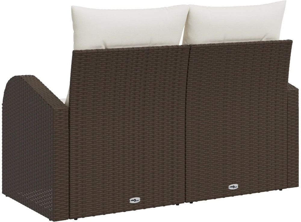 Sodo sofa su pagalve Ruda 124 x 62 x 69cm poliratanas