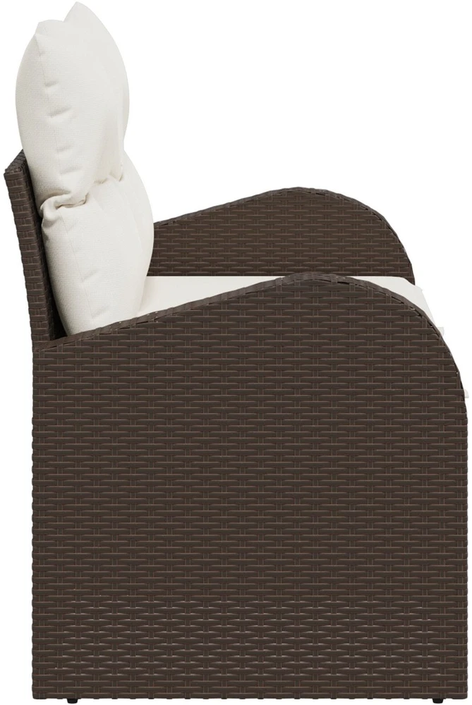 Sodo sofa su pagalve Ruda 124 x 62 x 69cm poliratanas