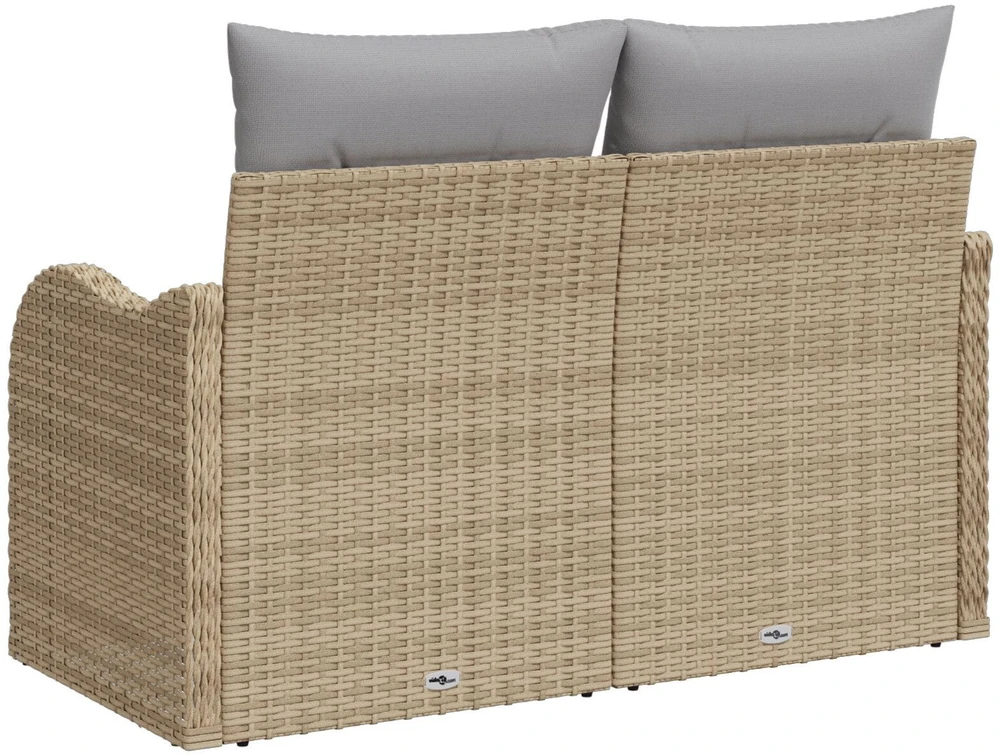 Sodo sofa su pagalve Smėlio 121 x 62 x 69cm poliratanas