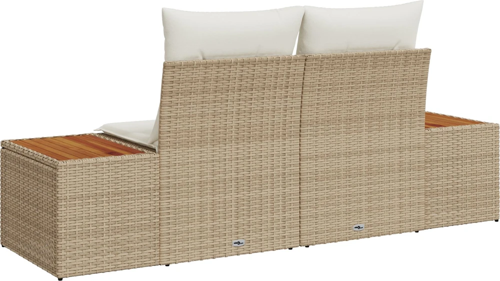Sodo sofa Smėlio 184 x 62 x 85cm poliratanas