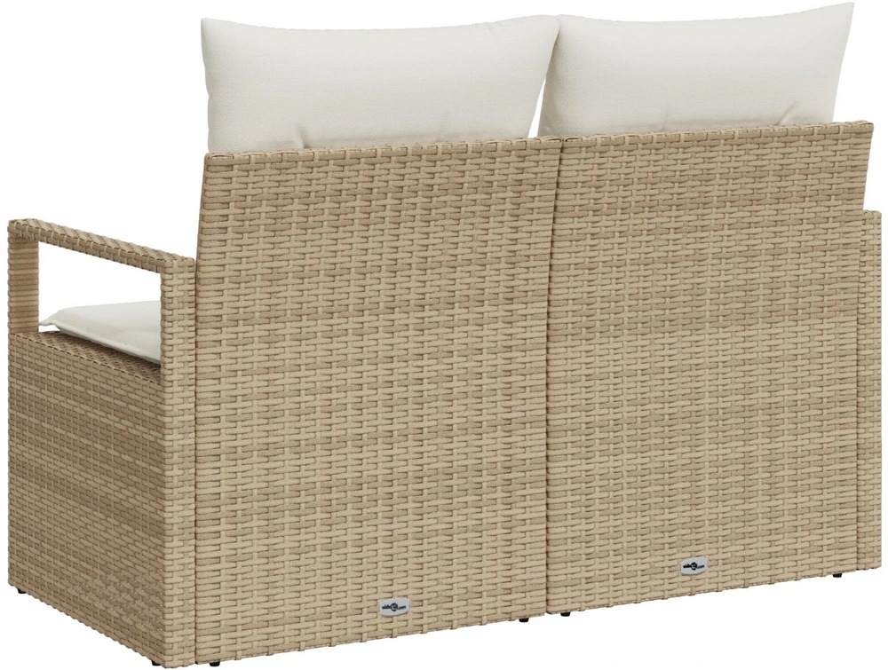 Sodo sofa su pagalve su saugykla 120 x 62 x 69 cm poliratanas