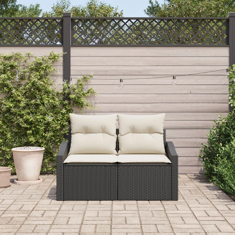 Sodo sofa su pagalve su saugykla 123 x 62 x 69 cm poliratanas