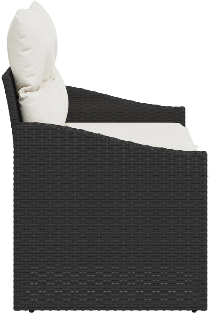 Sodo sofa su pagalve su saugykla 123 x 62 x 69 cm poliratanas