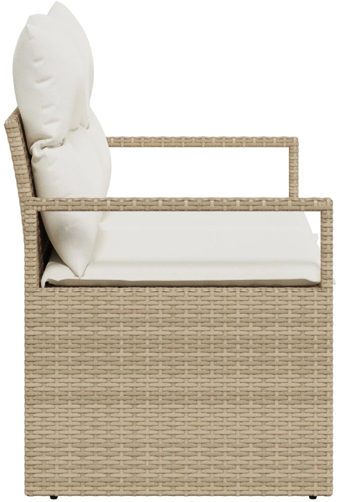 Sodo sofa su pagalve su saugykla 120 x 62 x 69 cm poliratanas