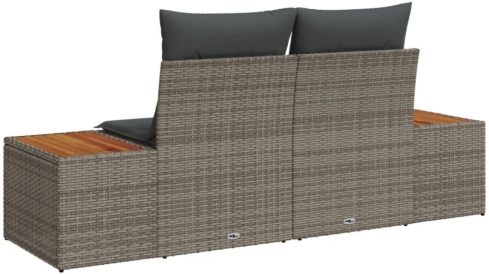 Sodo sofa Pilka 184 x 62 x 85cm poliratanas