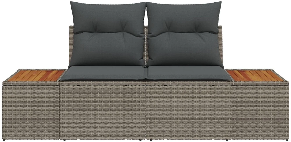 Sodo sofa Pilka 184 x 62 x 85cm poliratanas