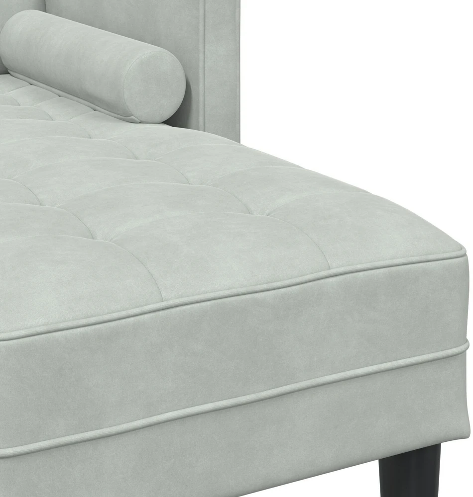 Sofa Sofos komplektas 2 vnt. Šviesiai pilka Poliesteris