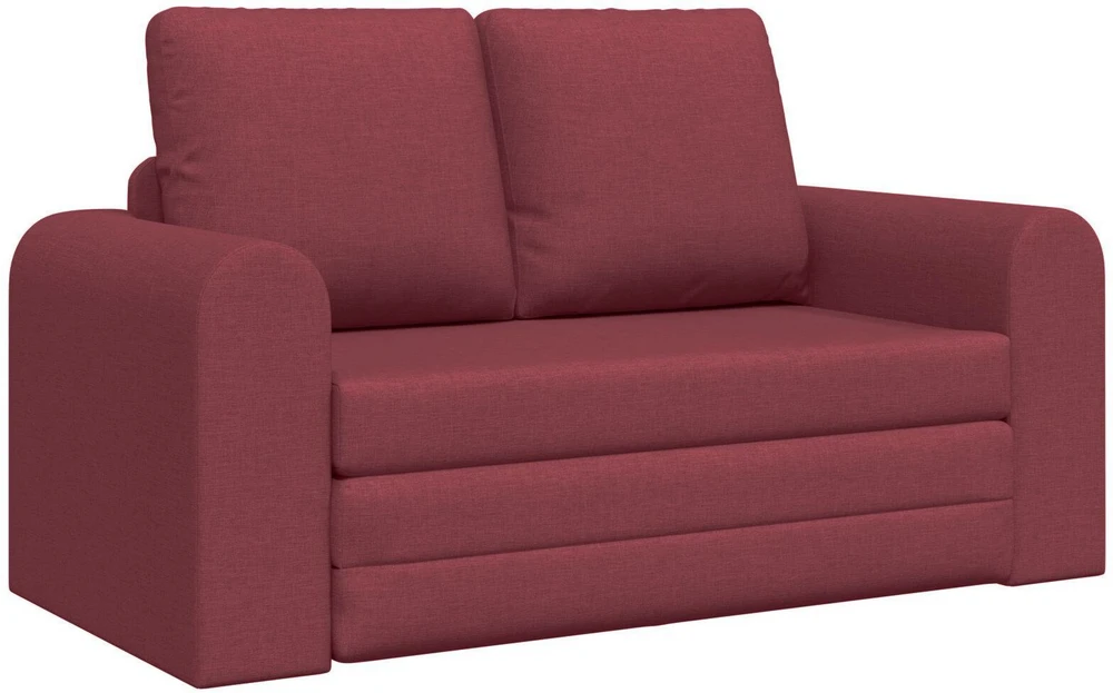 Sofa lova Vyno raudona 148 x 71 x 83 cm audinys