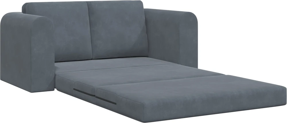 Sofa lova Tamsiai pilka 148 x 71 x 83 cm Aksomas
