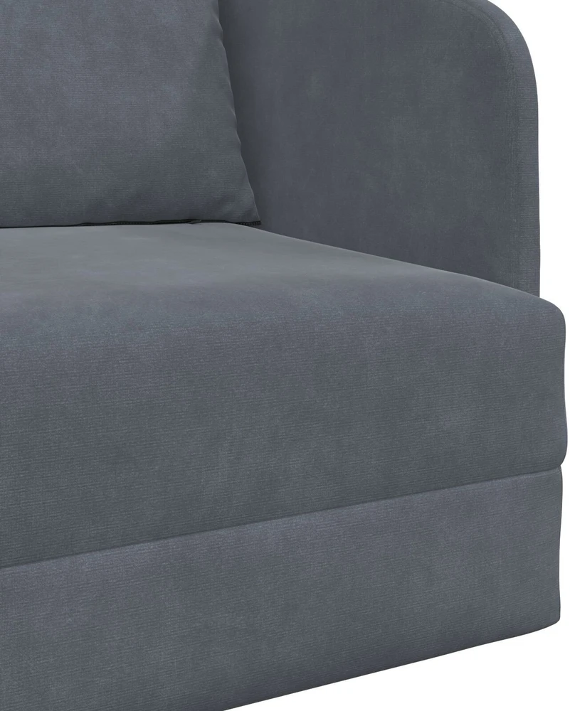Sofa lova Tamsiai pilka 65 x 80 x 83 cm Aksomas