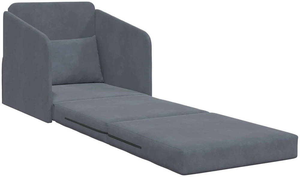 Sofa lova Tamsiai pilka 65 x 80 x 83 cm Aksomas