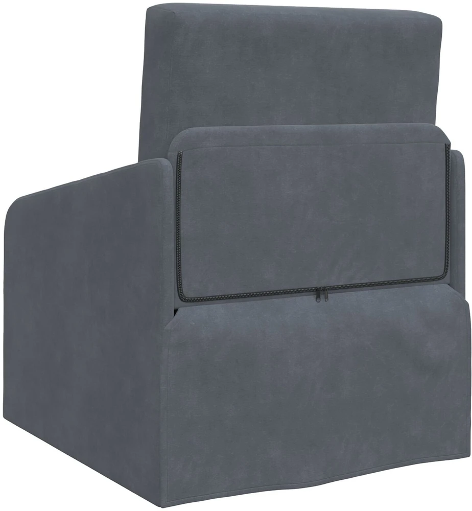 Sofa lova Tamsiai pilka 65 x 80 x 83 cm Aksomas