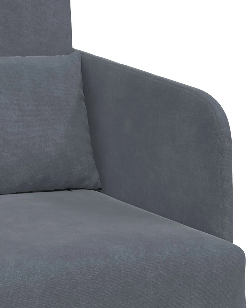 Sofa lova Tamsiai pilka 65 x 80 x 83 cm Aksomas