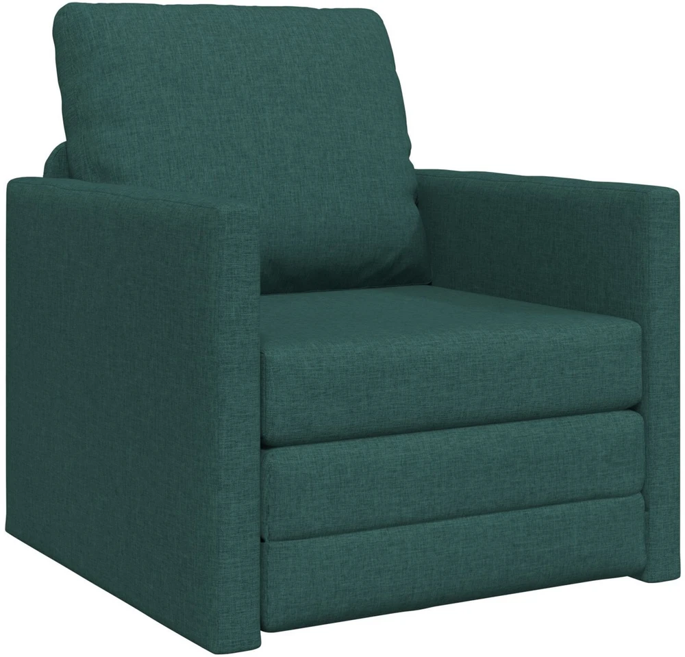 Sofa lova Tamsiai žalia 74 x 77 x 81 cm audinys