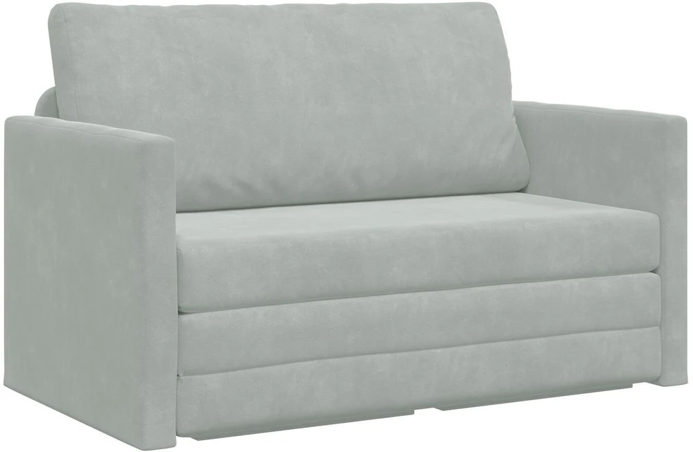 Sofa lova Šviesiai pilka 124 x 71 x 78 cm Aksomas