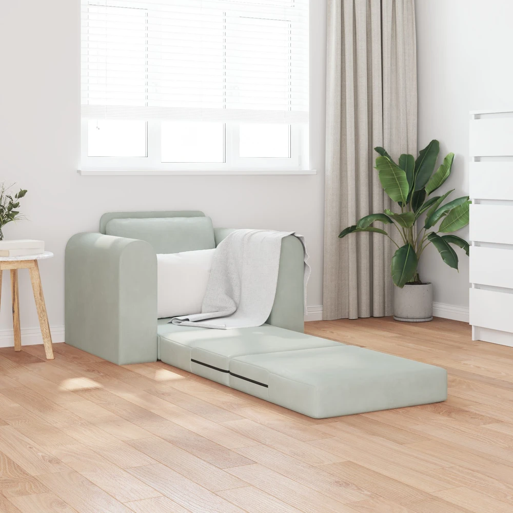Sofa lova Šviesiai pilka 98 x 71 x 83 cm Aksomas