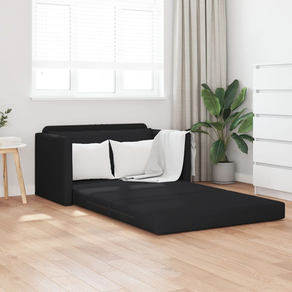 Sofa lova Juoda 124 x 71 x 78 cm audinys
