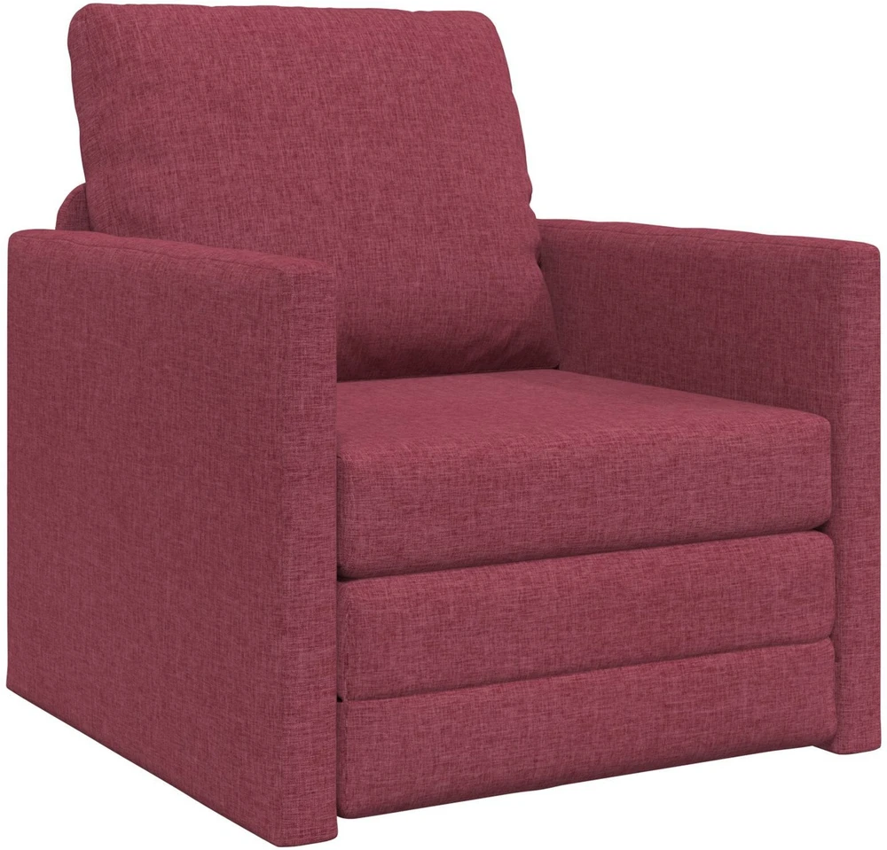 Sofa lova Vyno raudona 74 x 77 x 81 cm audinys