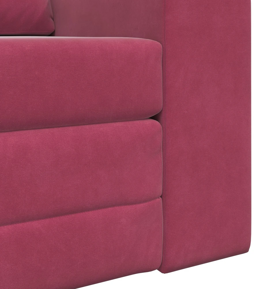 Sofa lova Vyno raudona 98 x 71 x 83 cm Aksomas