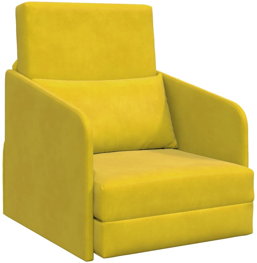 Sofa lova Geltona 65 x 80 x 83 cm Aksomas