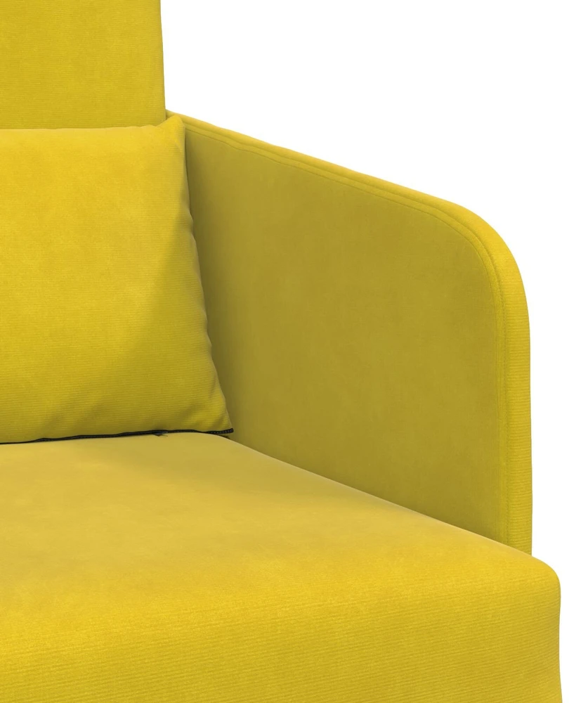 Sofa lova Geltona 65 x 80 x 83 cm Aksomas