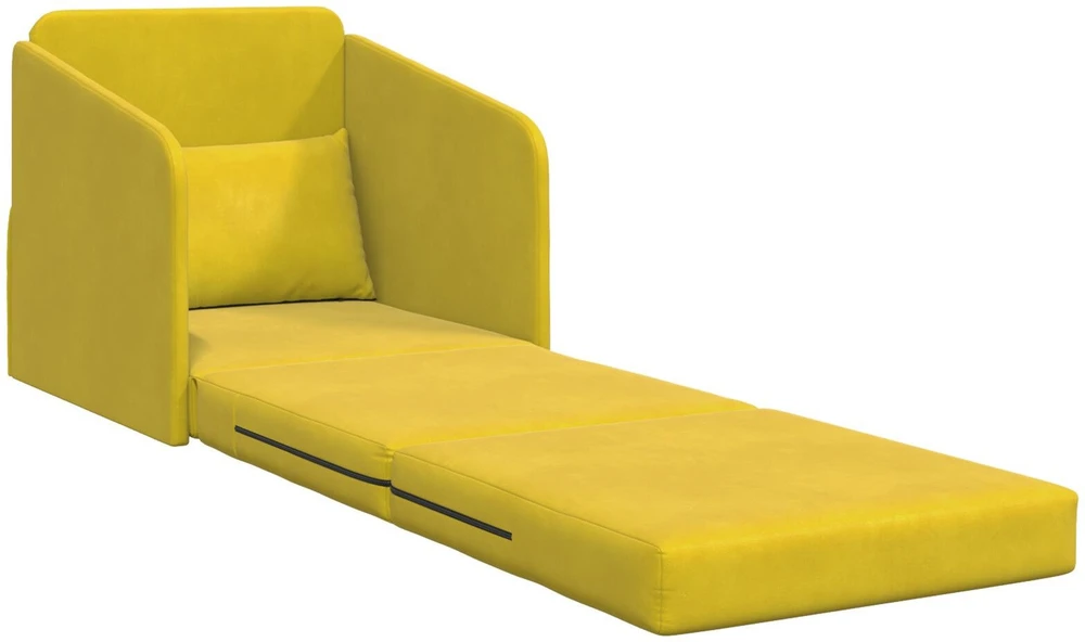 Sofa lova Geltona 65 x 80 x 83 cm Aksomas