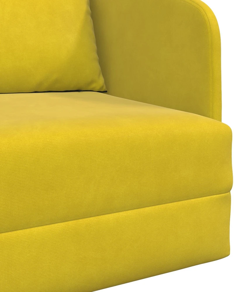 Sofa lova Geltona 65 x 80 x 83 cm Aksomas