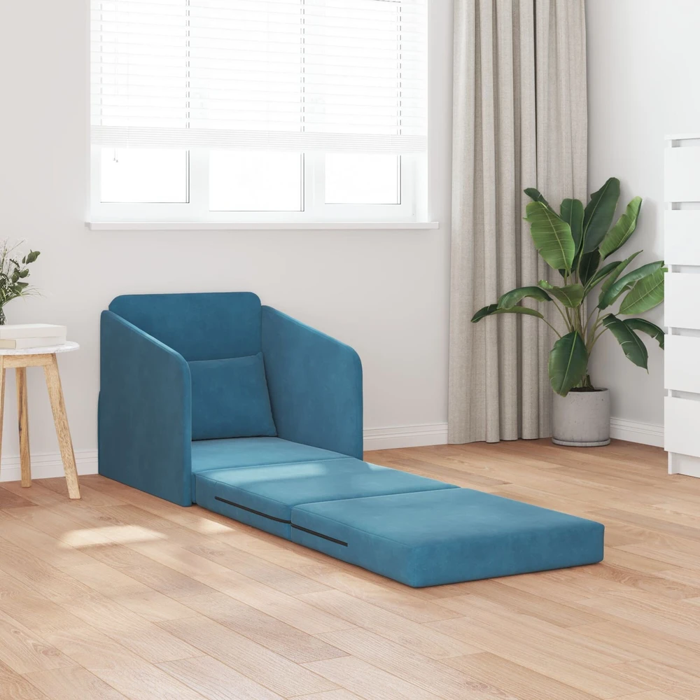 Sofa lova Mėlyna 65 x 80 x 83 cm Aksomas